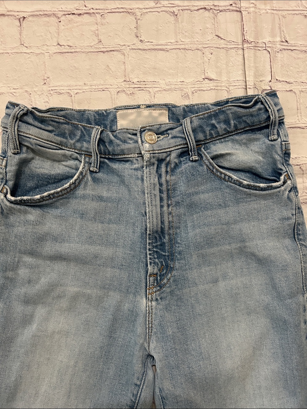 MOTHER SUPERIOR The Hustler Ankle Jeans I Confess Wash Size 28 Straight - Picture 5 of 10